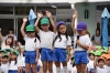 秋の幼稚園　運動会のようす